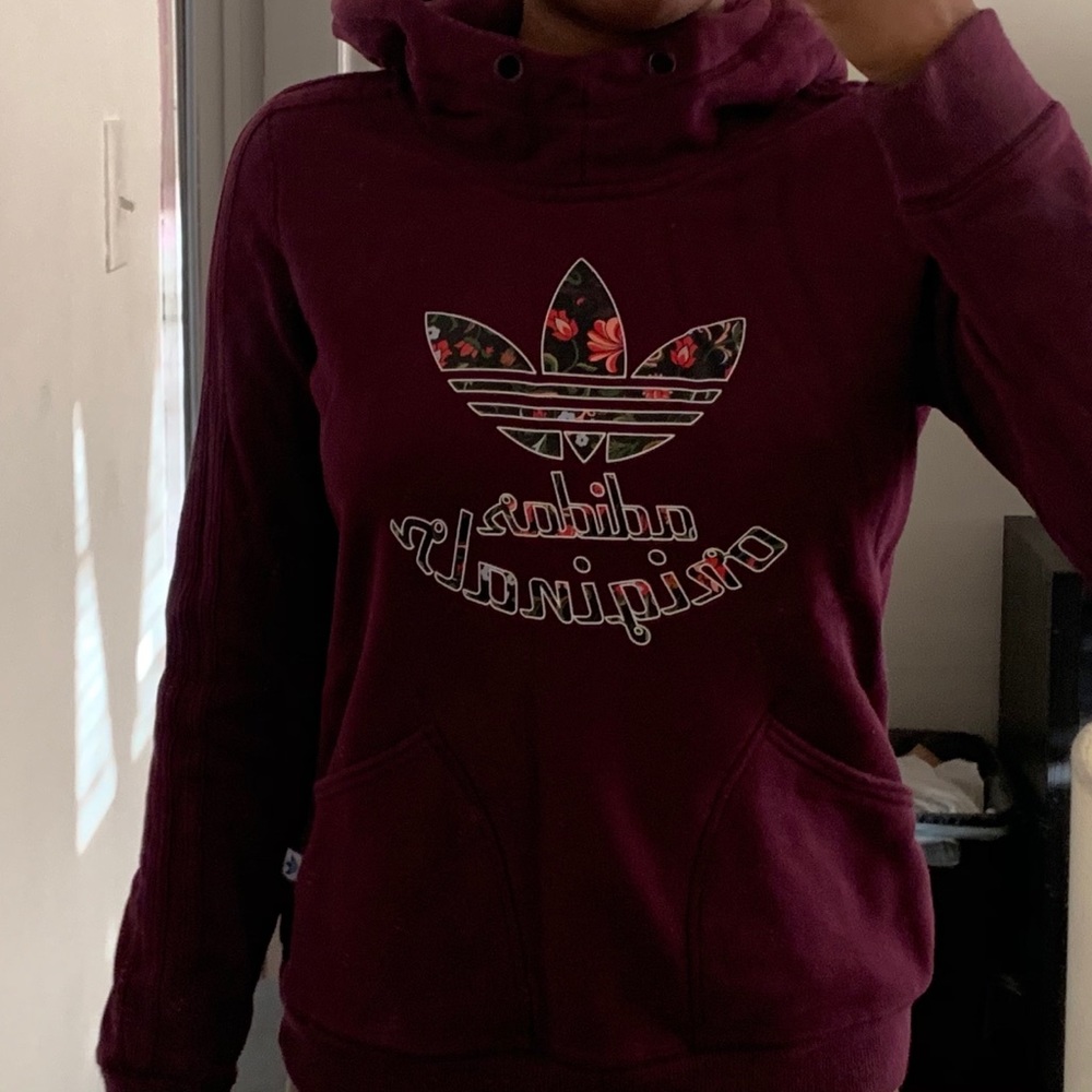purple adidas hoodie